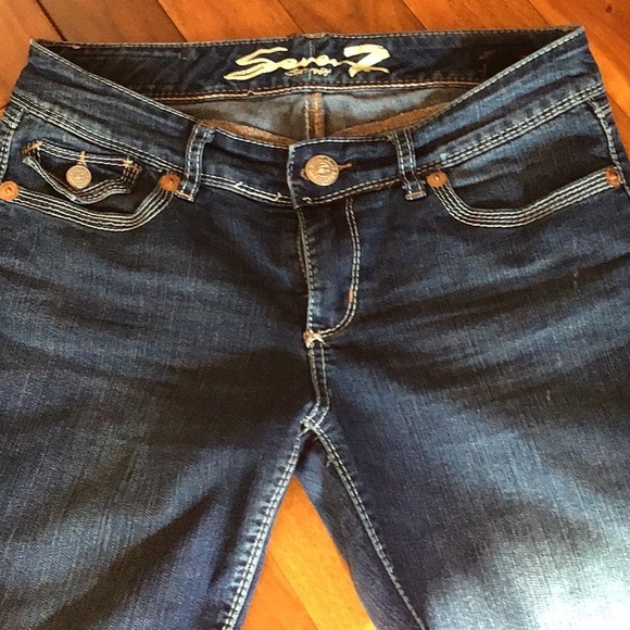 Old School Seven7 Rocker Slims Jeans Sz 30 - Picture 4 of 4